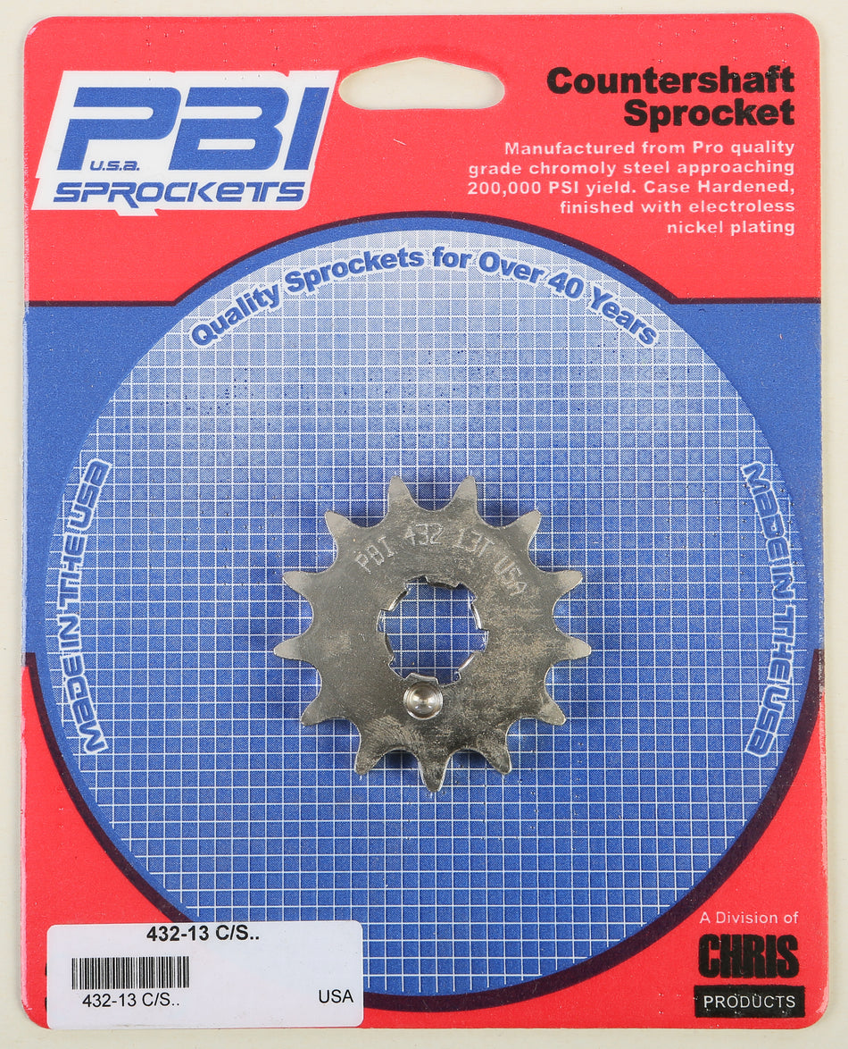 PBIFront Cs Sprocket Steel 13t-428 Kaw432-13