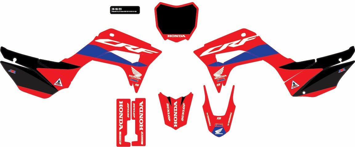 D-COR Comp Kit Honda Hrc Black Bg 20-10-111