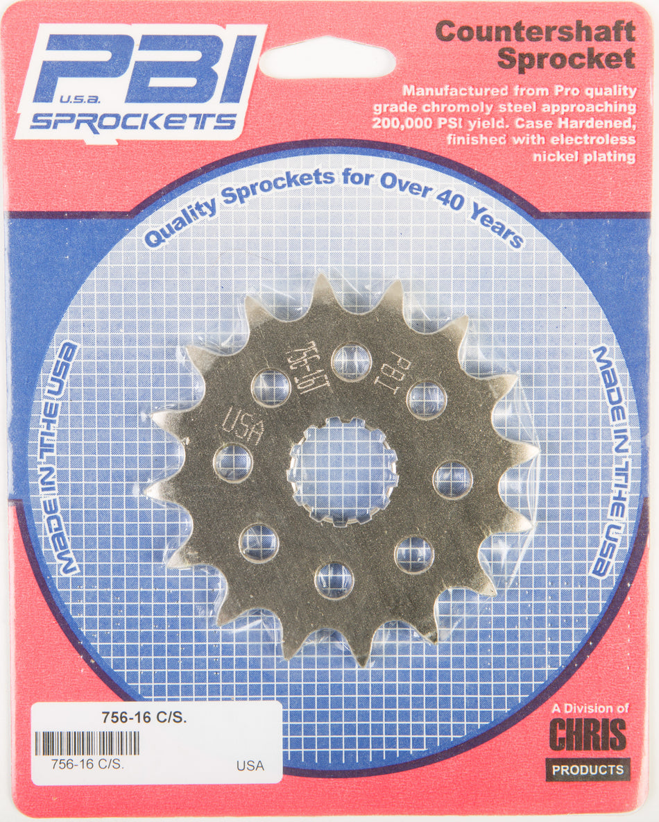 PBIFront Cs Sprocket Steel 16t-520 Kaw/Suz/Yam756-16