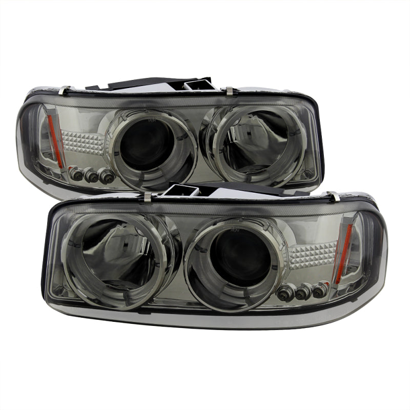 Spyder GMC Sierra 1500/2500/3500 99-06 Projector Headlights LED Halo LED Smoke PRO-YD-CDE00-HL-SMC 5009371