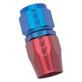 Russell Performance -6 AN Red/Blue Straight Full Flow Hose End 610020