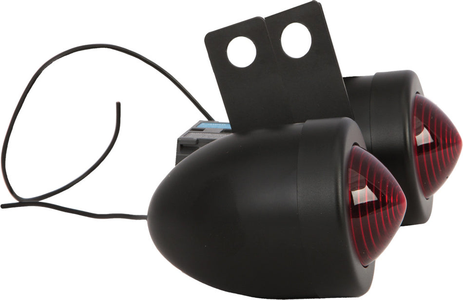 HARDDRIVE Bullet Marker Light W/Brkt Blk Red Lens Single Filament 688067