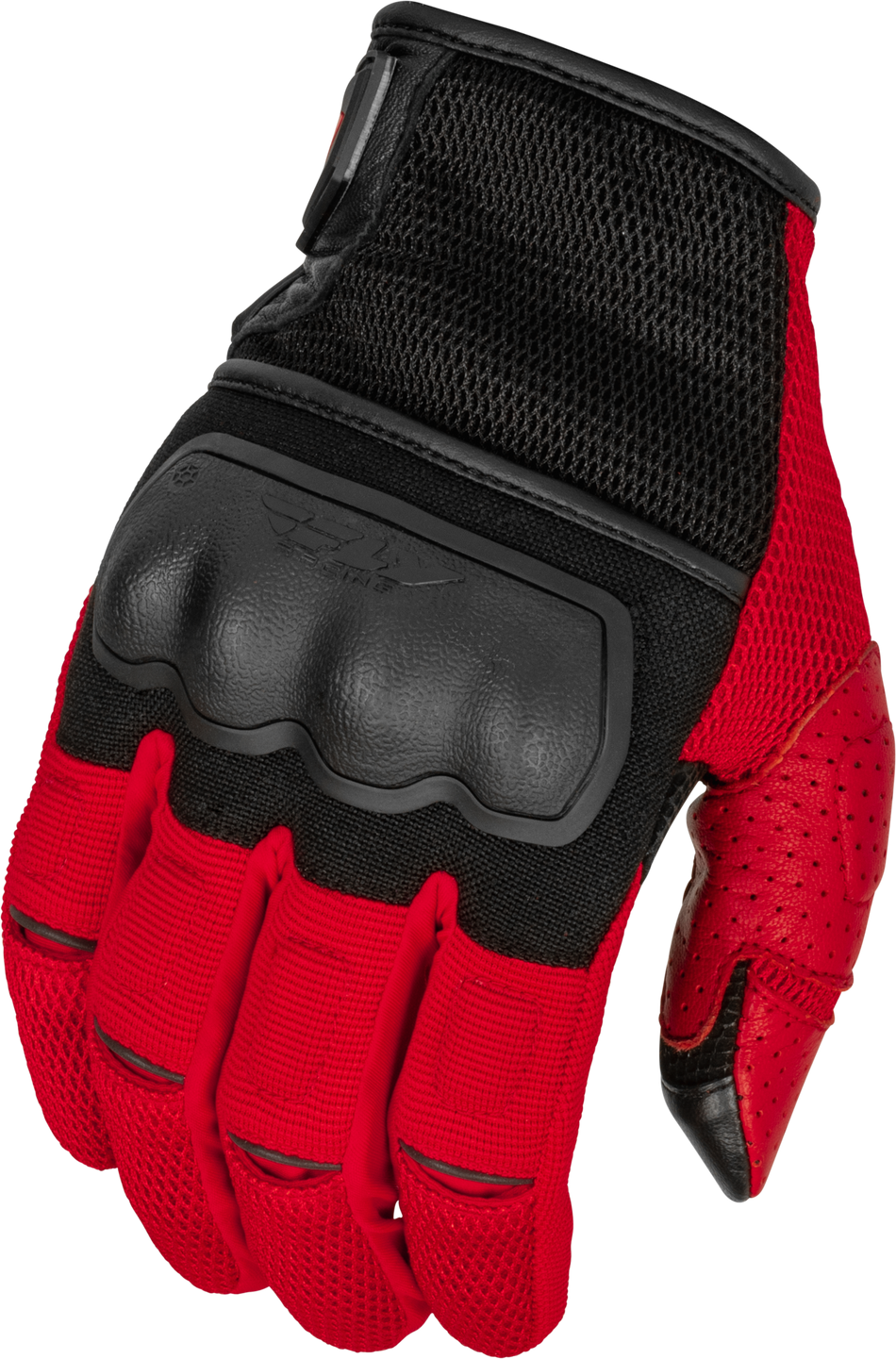FLY RACING Coolpro Force Gloves Black/Red Lg 476-4129L