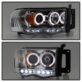 Spyder Dodge Ram 1500 02-05/Ram 2500 03-05 Projector Headlights LED Halo LED Chrm PRO-YD-DR02-HL-C 5009982