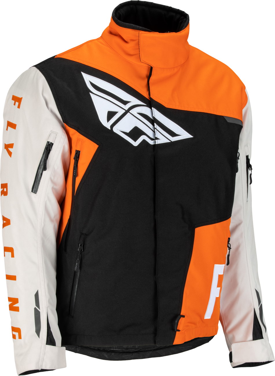 FLY RACING Youth Snx Pro Jacket Orange/Grey/Black Ym 470-4119YM