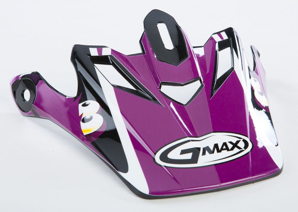 GMAX Gm-46y-1 Kritter Ii Visor White/Purple Youth G046033