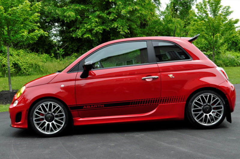 Rally Armor 12-18 Fiat 500 (Pop/Sport/Lounge/Abarth) Black UR Mud Flap w/ Red Logo MF25-UR-BLK/RD