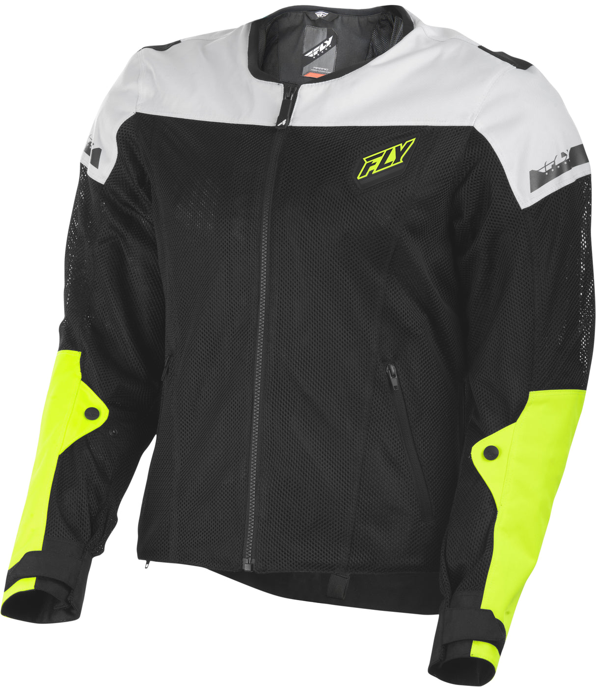 FLY RACING Flux Air Mesh Jacket Black/Hi-Vis Md #6179 477-4075~3