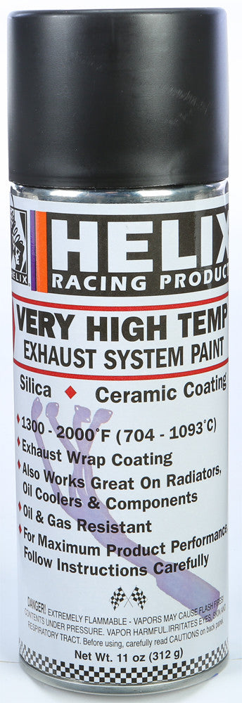 HELIX Very High Temp Exhaust System Paint Flat Black 11oz 165-1020