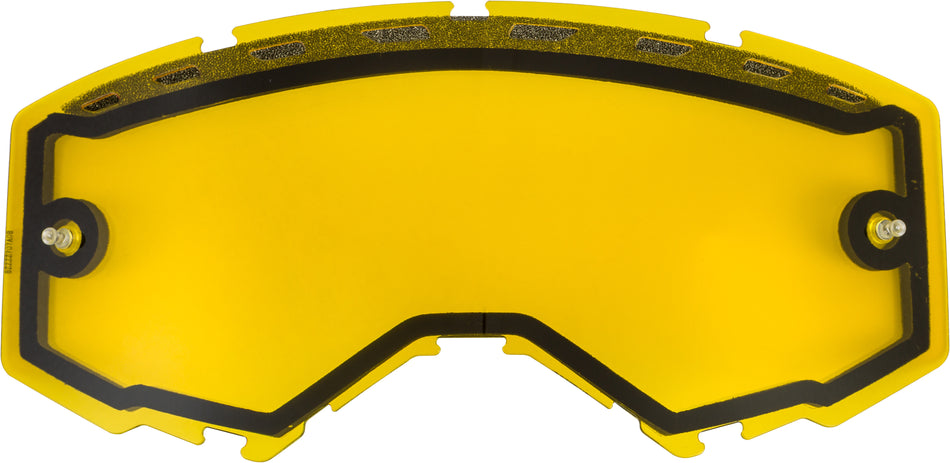 FLY RACING Dual Lens W/Vents And Post Yellow FLB-029