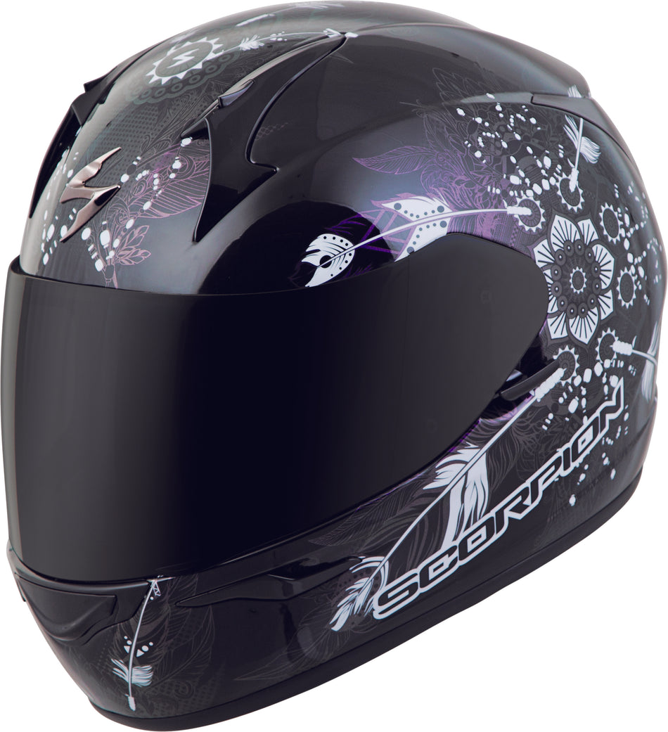 SCORPION EXO Exo-R320 Full-Face Helmet Dream Black Md 32-0404