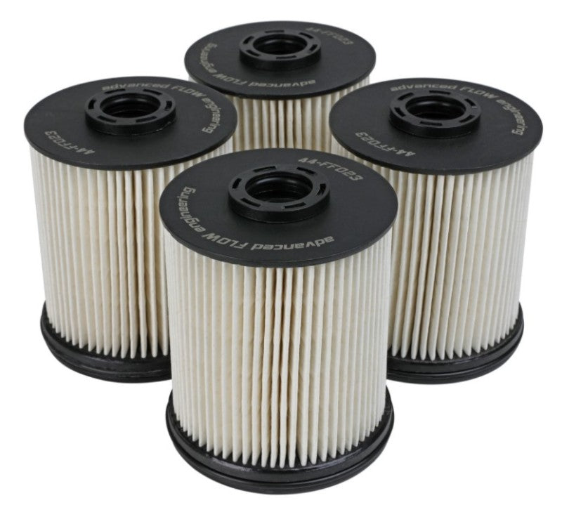 aFe ProGuard D2 Fuel Filter; GM Diesel Trucks 17-21; V8 6.6L L5P - 4 Pack 44-FF023-MB