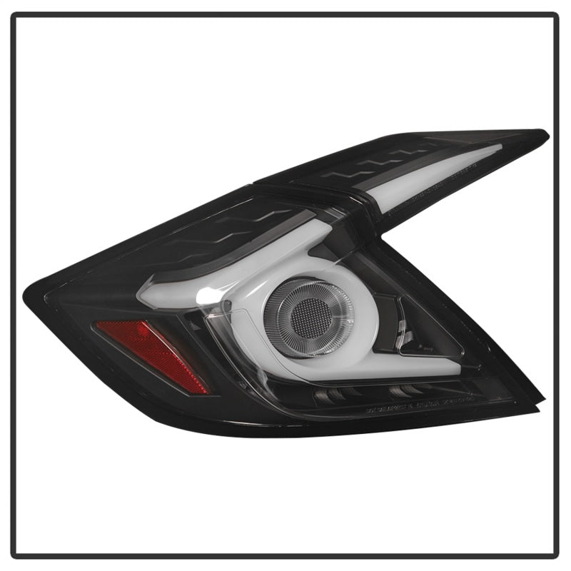 Spyder 16-19 Honda Civic 4 Door Light Bar LED Tail Lights - Black - ALT-YD-HC164D-LB-BK 5086051