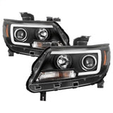 Spyder 15-17 Chevy Colorado Projector Headlights - Light Bar LED - Black (PRO-YD-CCO15-LBDRL-BK) 5085283