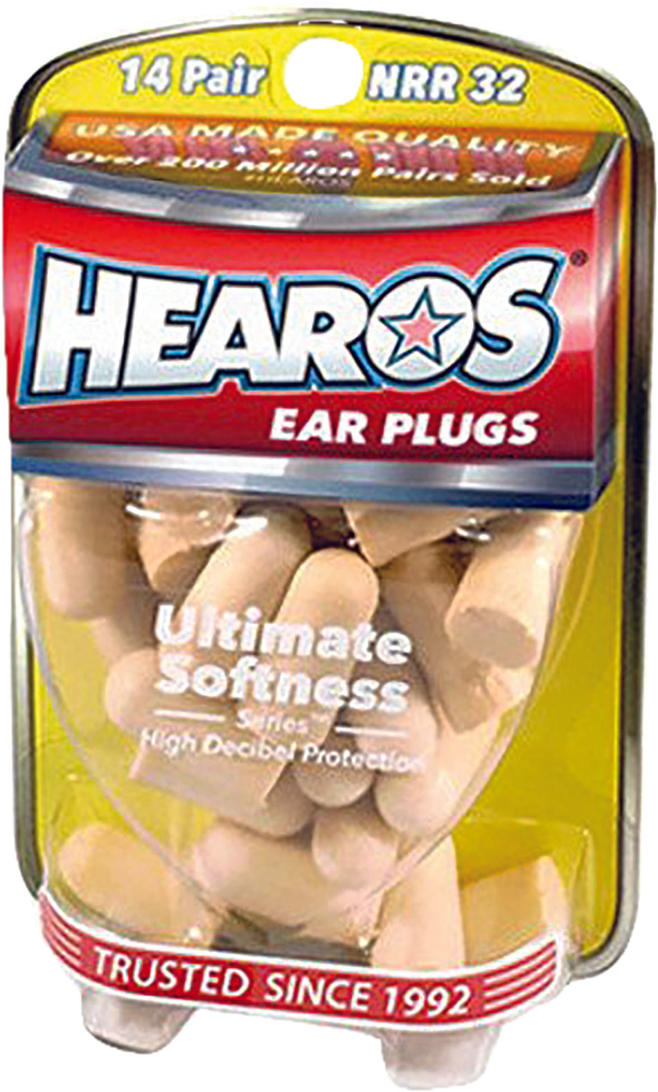 HEAROS Ultimate Softness Ear Plugs 14 Prs/Pack 5210