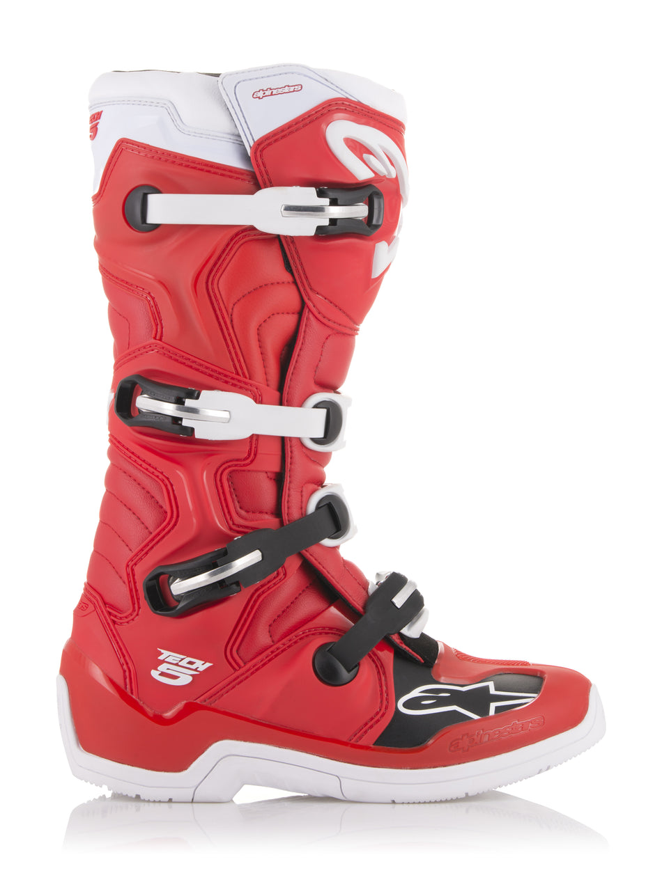 ALPINESTARS Tech 5 Boots Red/White Sz 05 2015015-32-5