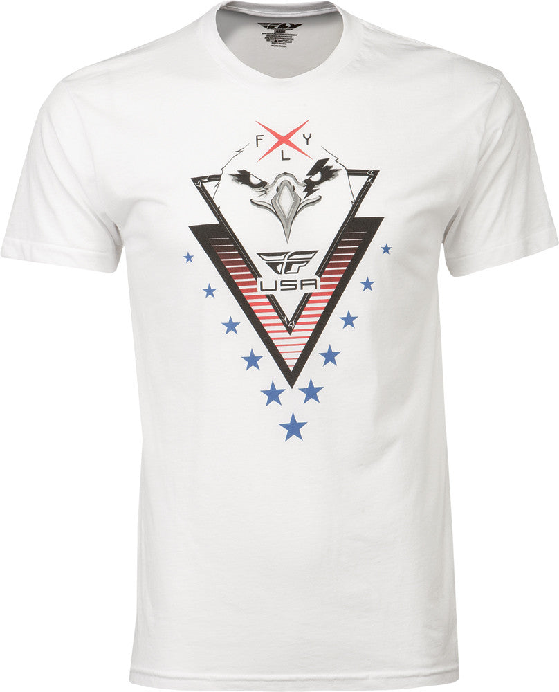 FLY RACING Freedom Tee White L 352-0644L