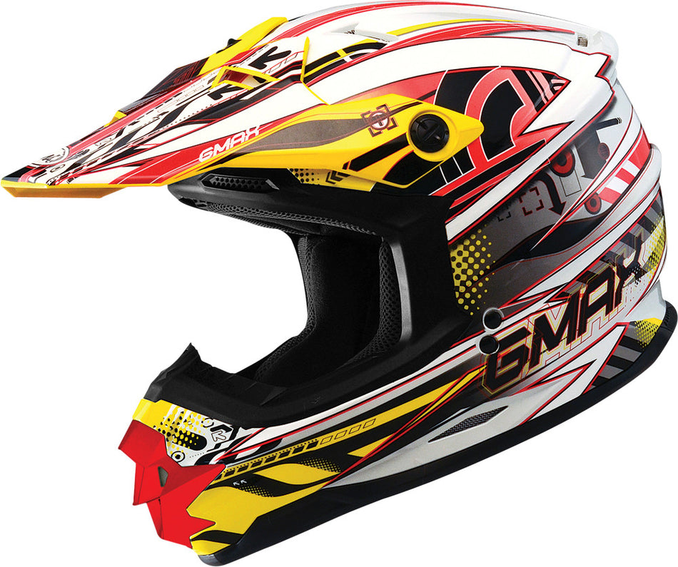 GMAX Gm76x Xenotron Helmet White/Red/Yellow Xs G3767203