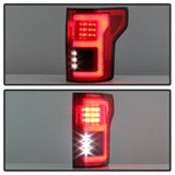 Spyder 15-18 Ford F-150 LED Tail Lights (w/Blind Spot) - Red Clear (ALT-YD-FF15015BS-LBLED-RC) 5085320