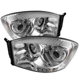 Spyder Dodge Ram 1500 06-08/Ram 2500 06-09 Projector Headlights LED Halo LED Chrm PRO-YD-DR06-HL-C 5010018