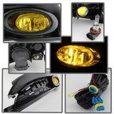 Spyder Honda Civic 2013-2014 4dr OEM Fog Light W/Switch Yellow FL-HC2013-4D-Y 5077752