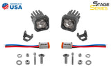 Diode Dynamics Stage Series C1 LED Pod Pro - White Wide Standard ABL (Pair) DD6455P