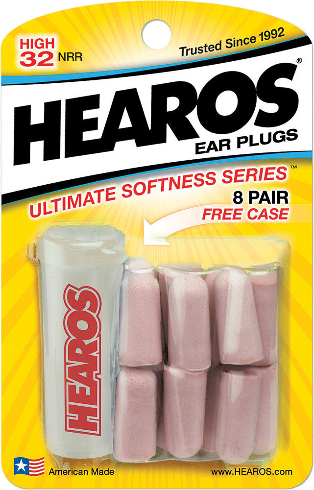 HEAROS Ultimate Softness Ear Plugs 8 Pairs 2210