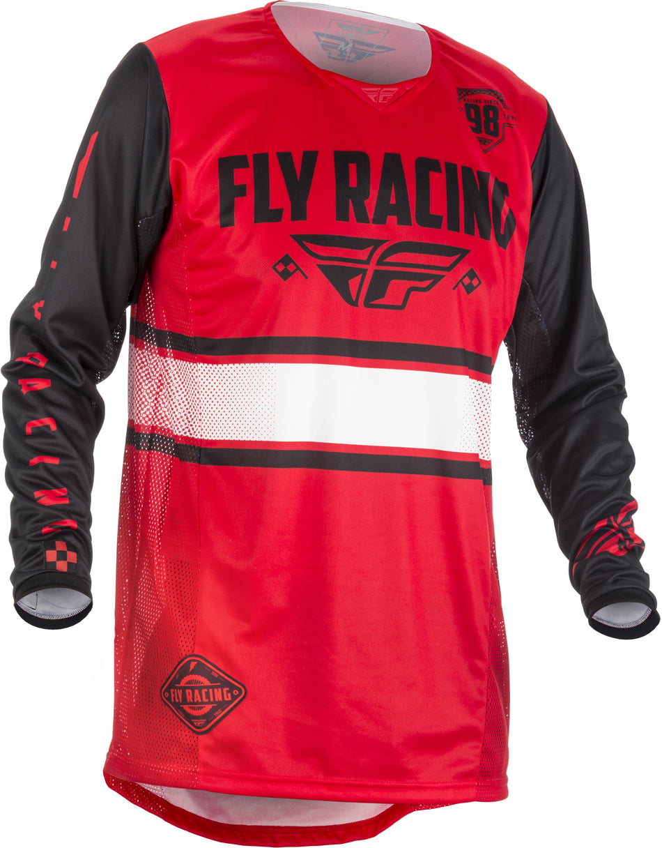 FLY RACING Kinetic Era Jersey Red/Black Yx 371-422YX