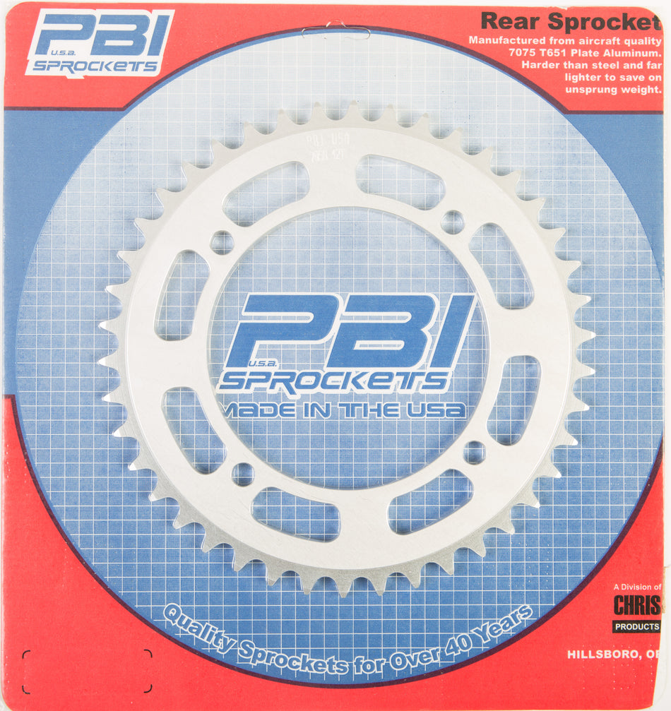 PBIRear Sprocket Aluminum 42t-520 Yam7058-42-3