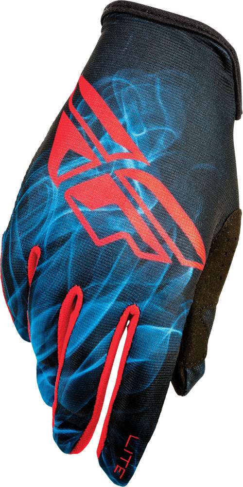 FLY RACING Lite Gloves Red/Blue/Black Sz 3 368-01103