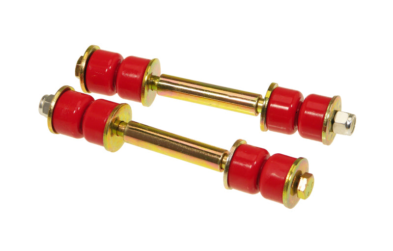 Prothane Universal End Link Set - 4 1/4in Mounting Length - Red 19-408