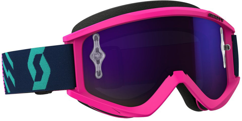 SCOTT Recoil Xi Goggle Pink/Teal W/Purple Chrome Lens 262596-5722281