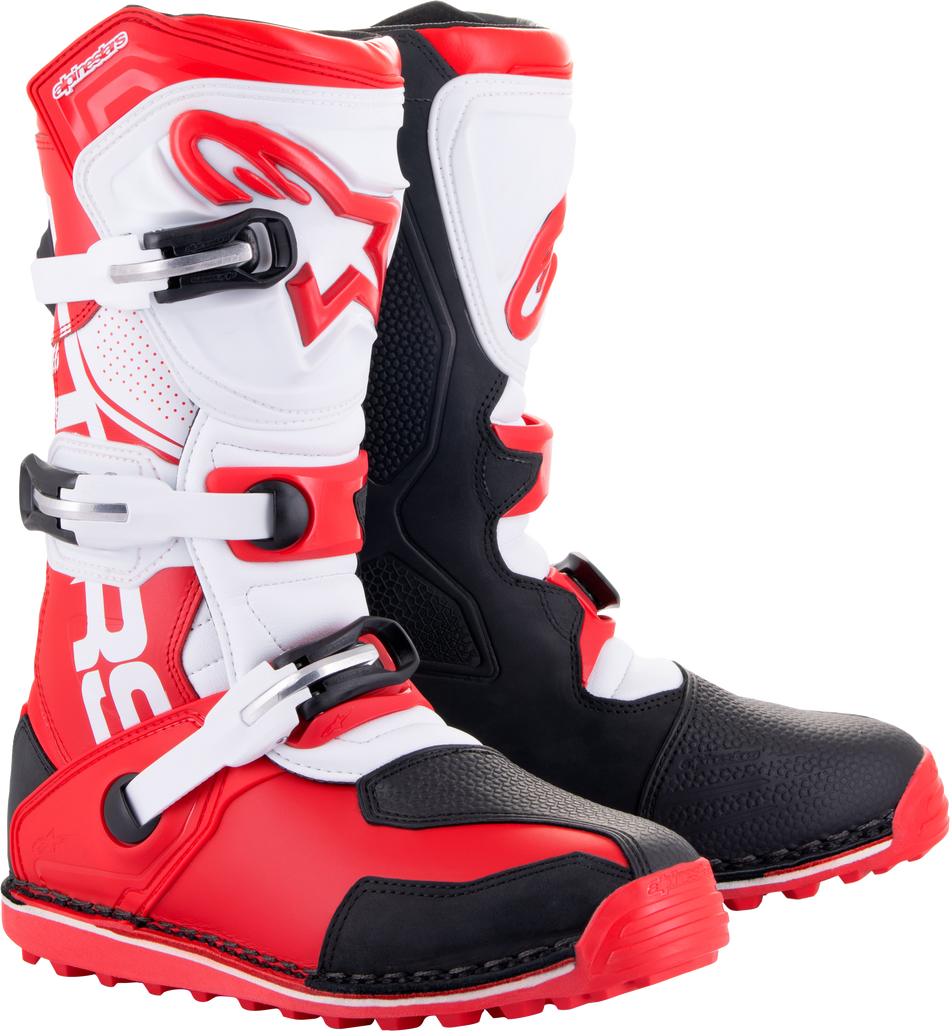 ALPINESTARS Tech T Boots Bright Red/Black/White Sz 5 2004017-3016-5