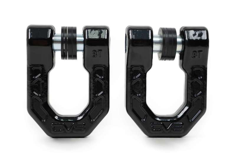 DV8 Offroad Elite Series D-Ring Shackles - Pair (Black) UNSK-01BL