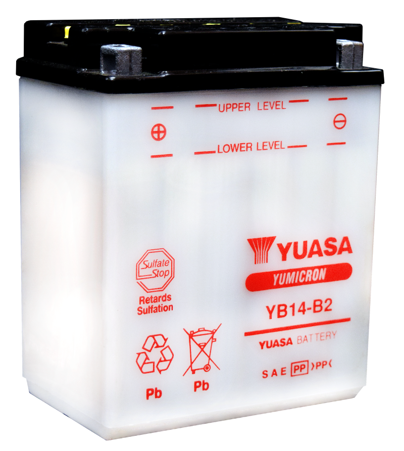 Yuasa YB14-B2 Yumicron CX 12 Volt Battery YUAM224B2IND