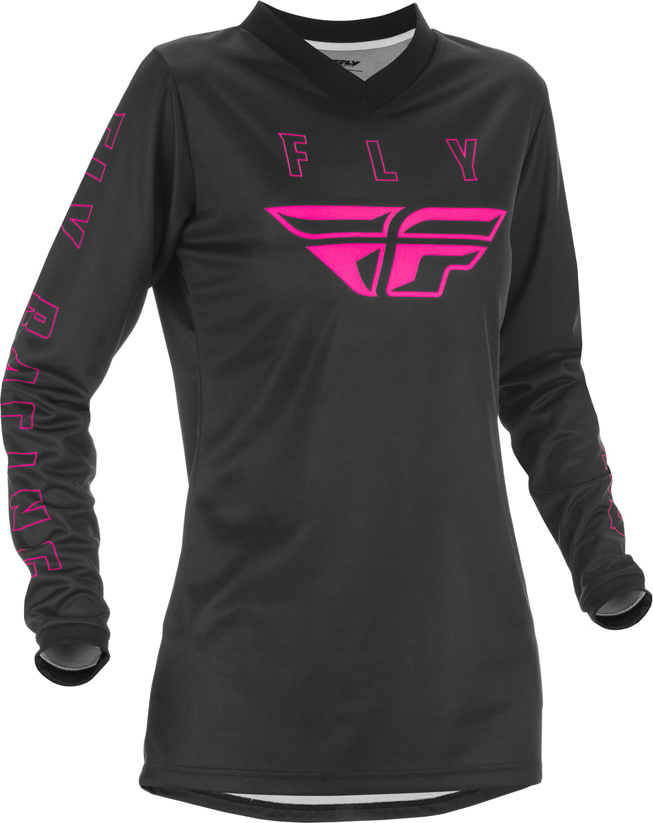FLY RACING Women's F-16 Jersey Black/Pink Sm 374-820S