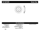 StopTech Slotted & Drilled Sport Brake Rotor 127.62105R