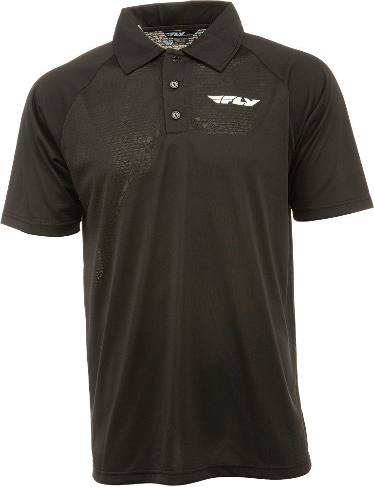 FLY RACING Polo Black L 352-6140L