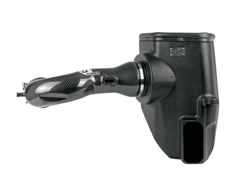 aFe 19-21 GM Trucks 5.3L/6.2L Track Series Carbon Fiber Cold Air Intake System W/ Pro Dry S Filters 57-10015D