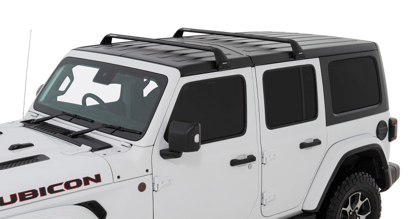 Rhino-Rack 07-22 Jeep Wrangler JK/JL 4 Door Hard Top Vortex SG 2 Bar Roof Rack - Black SG59