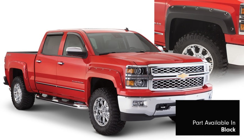 Bushwacker 16–18 Chevy Silverado 1500 Fleetside Pocket Style Flares 4-tlg. 78,8/97,8 Zoll Bett – Schwarz 40957–34