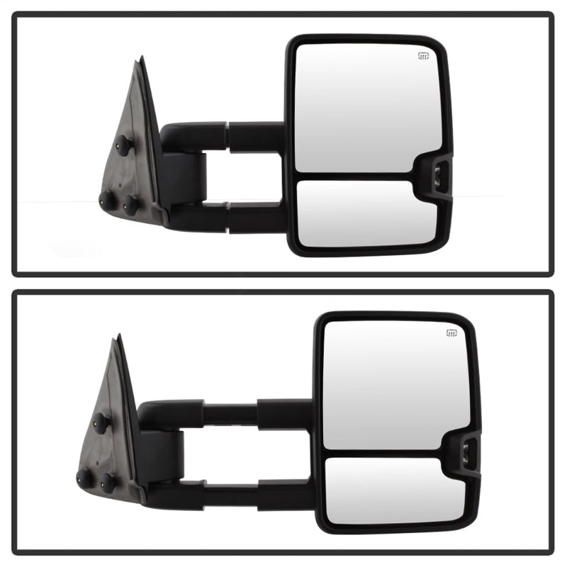 xTune Chevy Silverado 03-06 G2 Heated Smoke LED Signal Telescoping Mirrors MIR-CS03S-G2-PWH-SM-SET 9936715