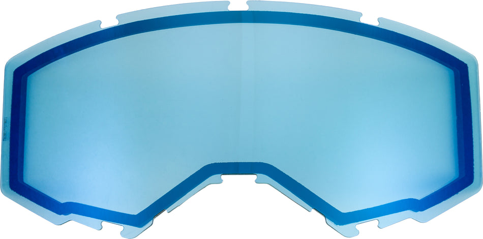 FLY RACING Dual Lens W/O Vents Adult Sky Blue Mirror/Blue FLB-016