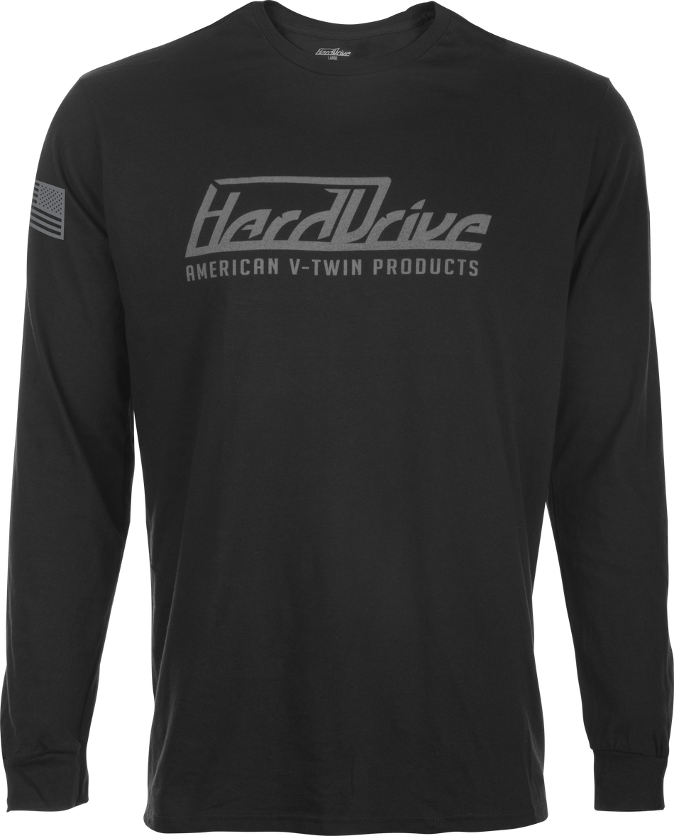 HARDDRIVE Long Sleeve Black/Grey Md 800-0205M