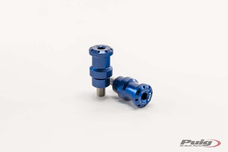 PUIG Swingarm Spools Hi-Tech 8mm Blue 2/Pk 5923A