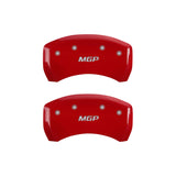 MGP 4 Caliper Covers Engraved Front & Rear MGP Red finish silver ch 38026SMGPRD