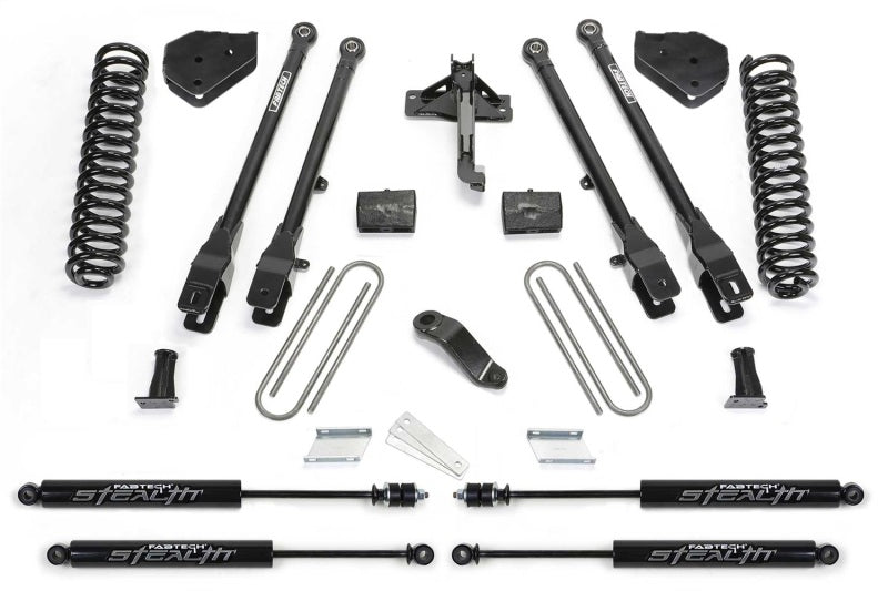 Fabtech 19-20 Ford F450/550 4WD Diesel 6in 4Link Sys w/Coils & Stealth K2337M