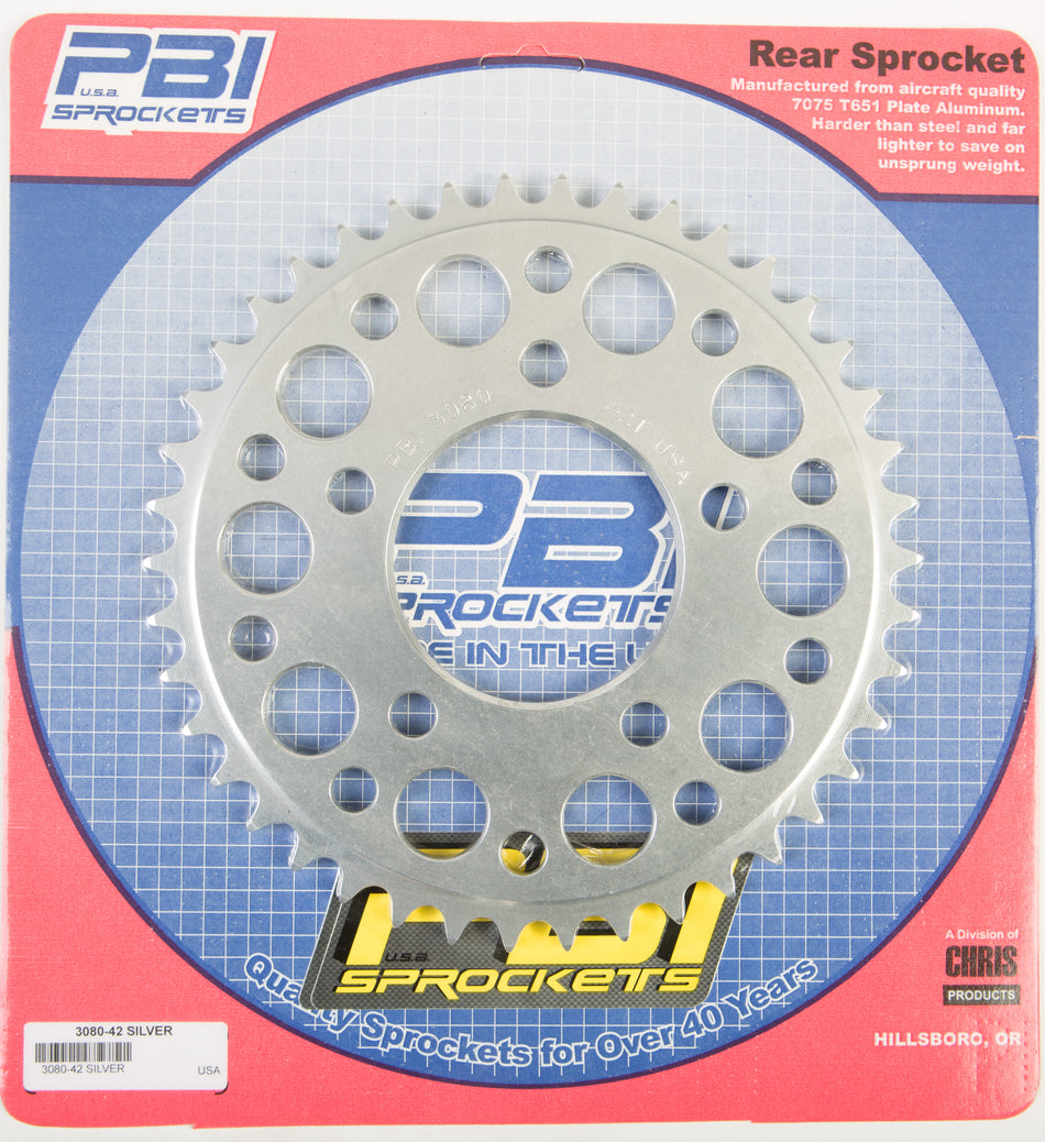 PBIRear Sprocket Aluminum 42t-525 Hon3080-42