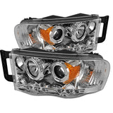 Spyder Dodge Ram 1500 02-05/Ram 2500 03-05 Projector Headlights LED Halo LED Chrm PRO-YD-DR02-HL-C 5009982