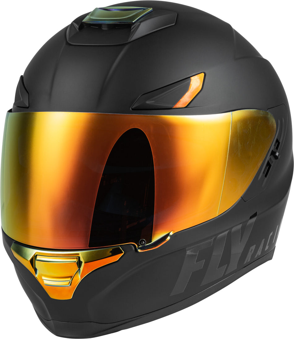 FLY RACING Sentinel Recon Helmet Matte Black/Fire Chrome 2x 73-83952X
